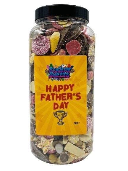 Simway Sweets Father's Day Gift Huge Mega 3KG Sweet Jar - Pick Your Mix!