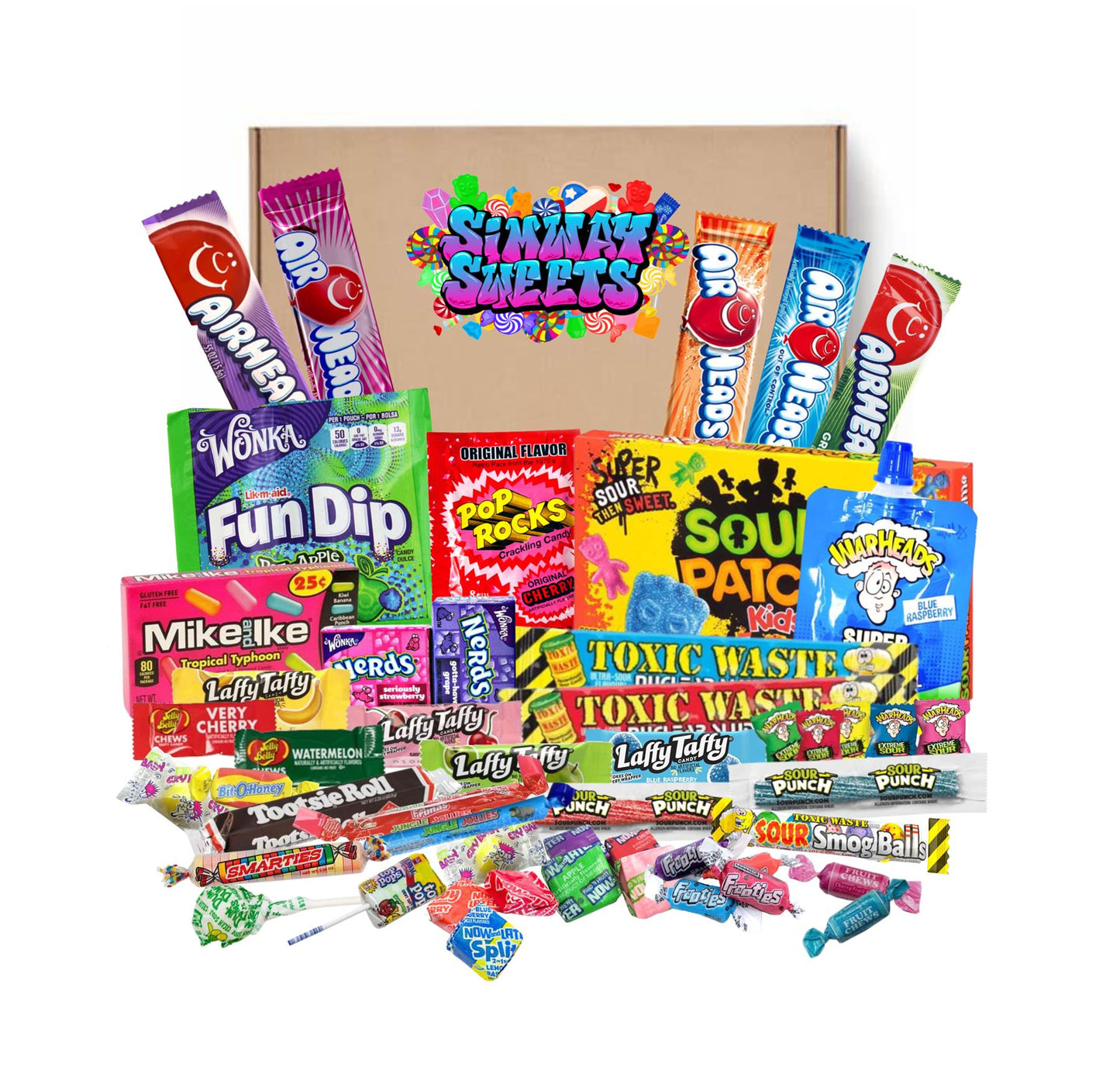 50 piece American Sweet Gift Box With Sour Patch Extreme