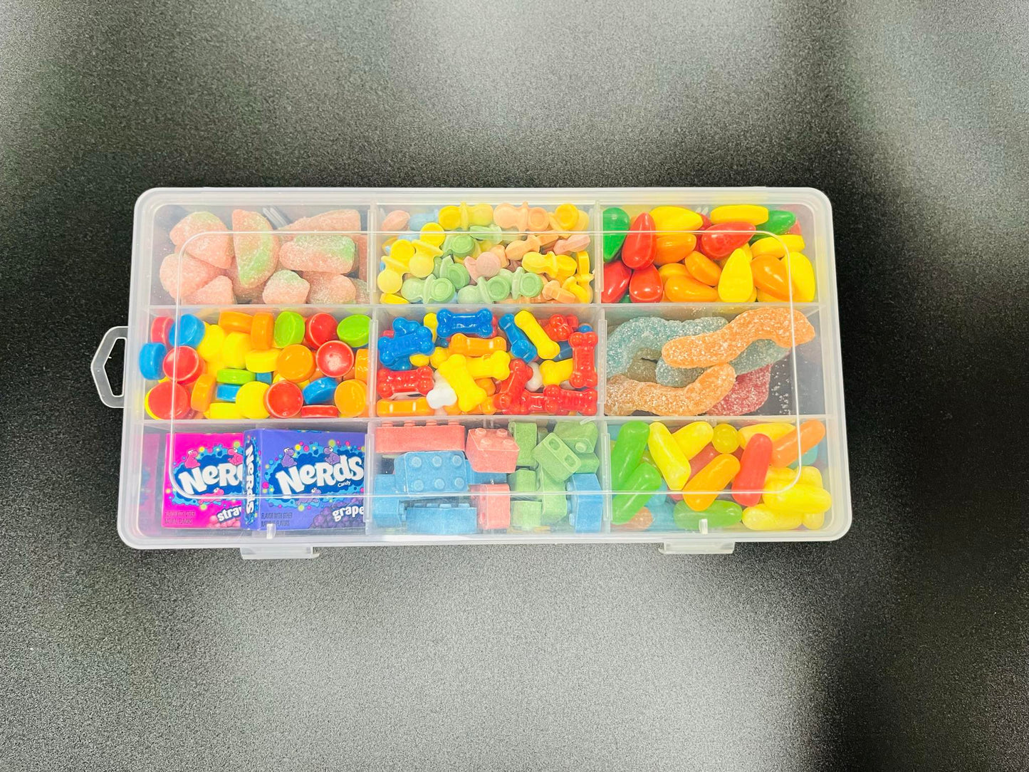 Prefilled Kids American Snack Pick N Mix Sweet Travel Movie Box Snackle Tray