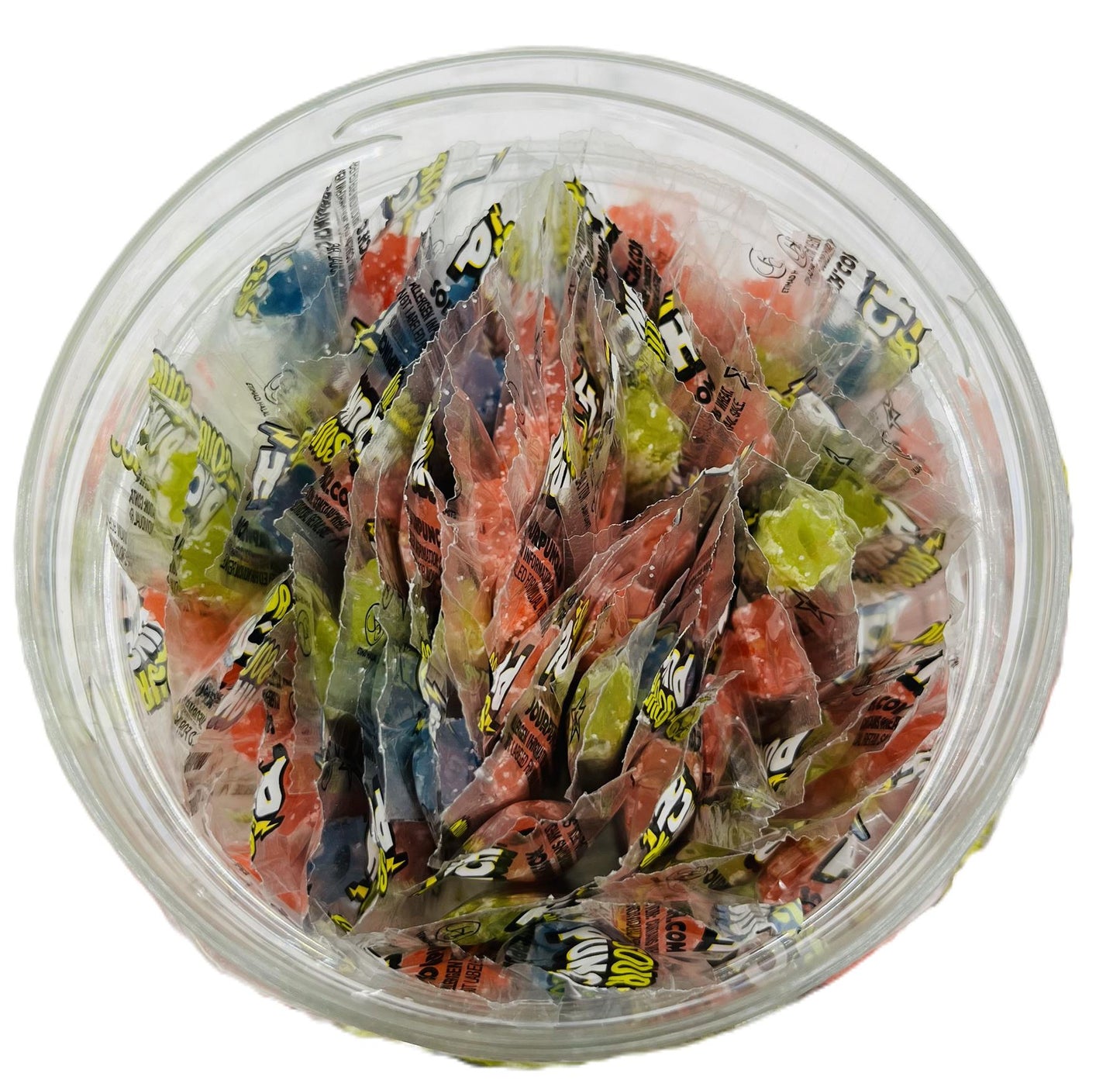 Simway Sweets Jar 490g - Sour Punch Straws - Individually Wrapped American Sweets - Approximately 66 Pieces