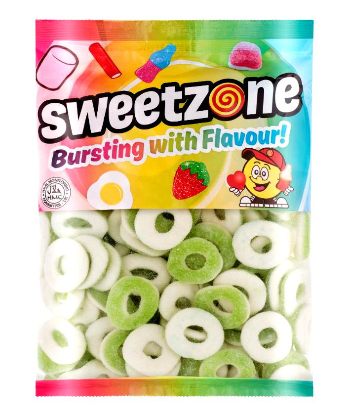 Sour Apple Rings 1kg Bag