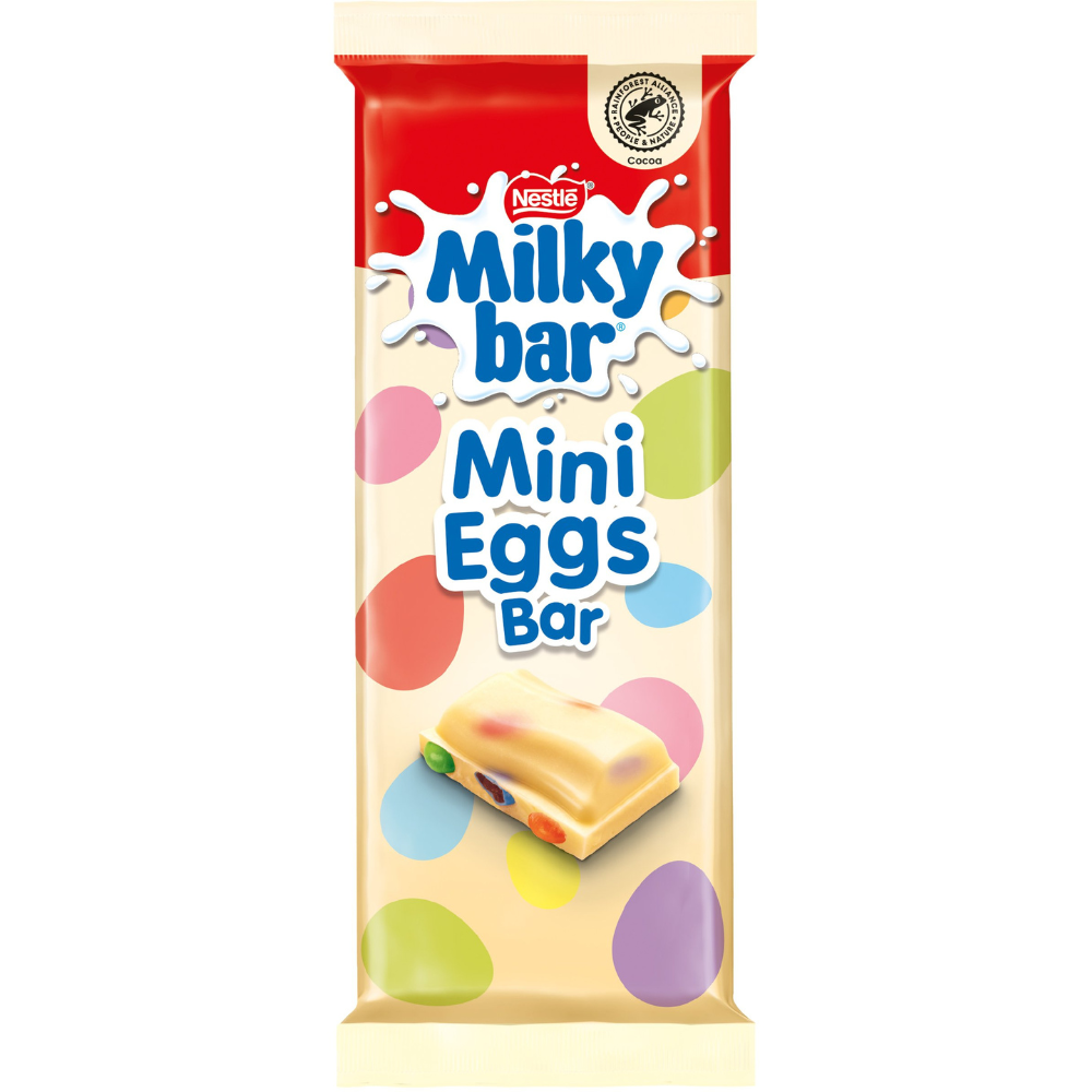 MilkyBar Mini Eggs Block 100g