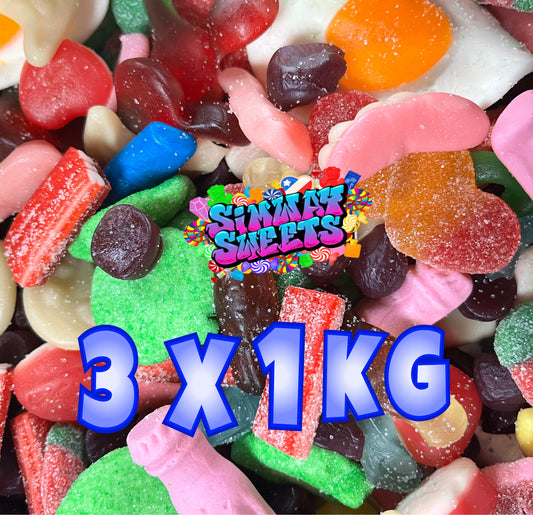 3 x 1KG Pick 'n' Mix Bags