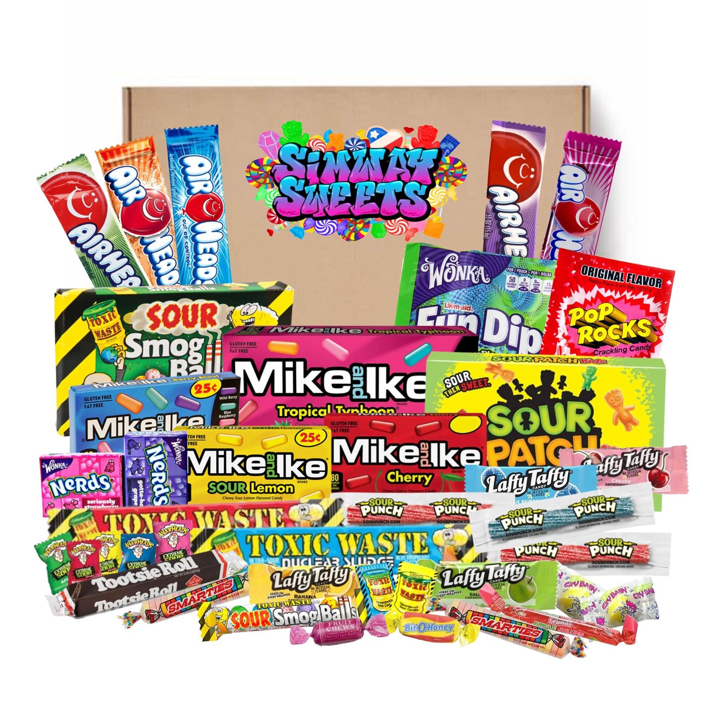 American Sweet Box USA Candy Gift Hamper (40 Items)