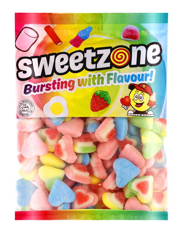 Fizzy 3D Hearts 1kg Bag