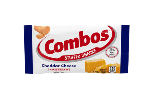 Combos Cheddar Cheese Stuffed Snacks 50g