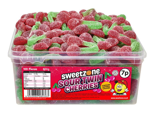 Fizzy Twin Cherries 800g Tub