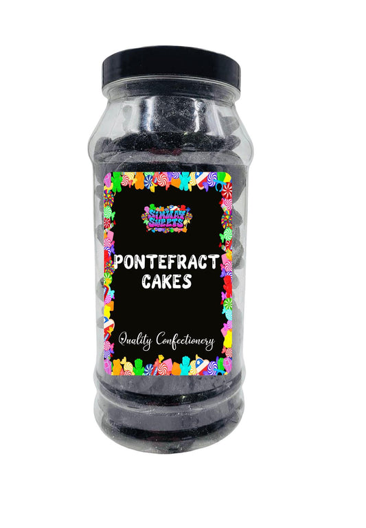 Pontefract Cakes Liquorice Tablets Aniseed Sweets Gift Jar - 660g