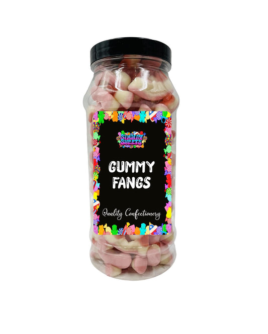 Mini Vampire Fangs Jelly Gummy Retro Sweets Gift Jar - 555g
