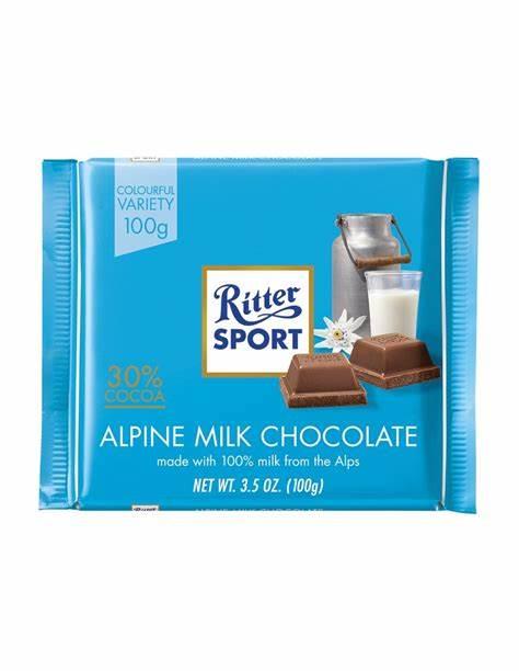 Ritter Sport Alpine Milk Chocolate 100g