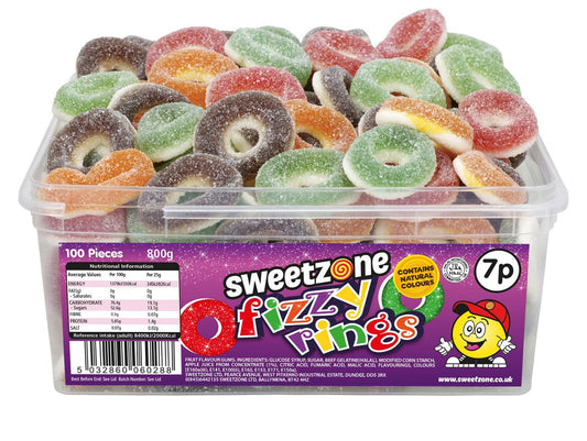 Fizzy Rings 800g Tub