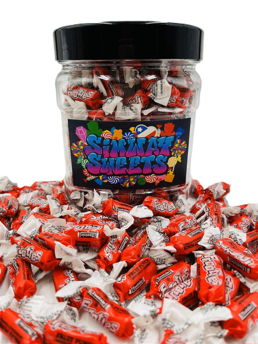 Simway Sweets Jar 680g - Tootsie Frooties Fruit Punch Flavour - Individually Wrapped American Sweets - Approximately 180 Pieces