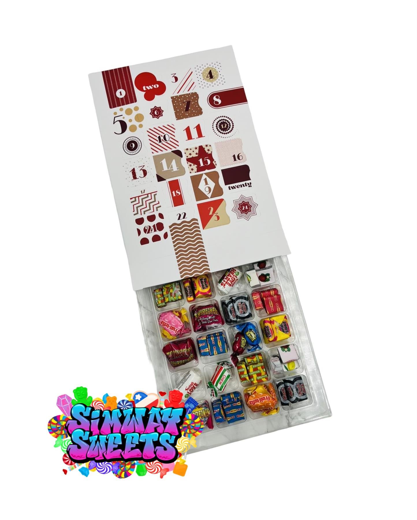 Simway Sweets Christmas Advent Calendar Retro Sweets Selection 2024 Xmas Countdown .