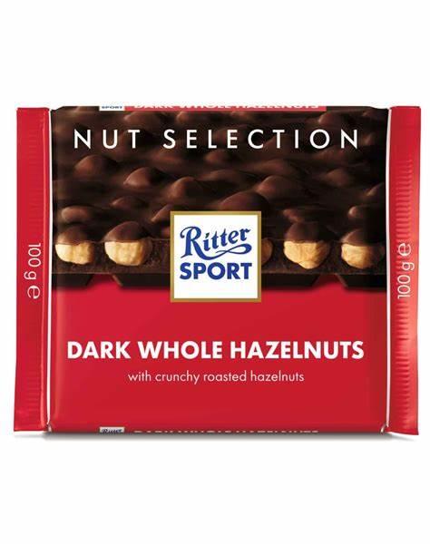 Ritter Sport Whole Hazelnut & Dark Chocolate 100g