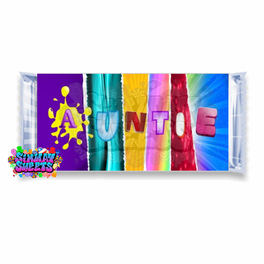 Novelty Wrapped Chocolate Bar - Auntie