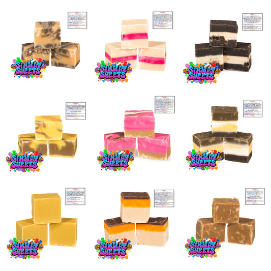 Create Your Own Custom Fudge Pouch - Pick & Mix - Price Per 100g - Bagged In One Pouch To Create Your Perfect Mix