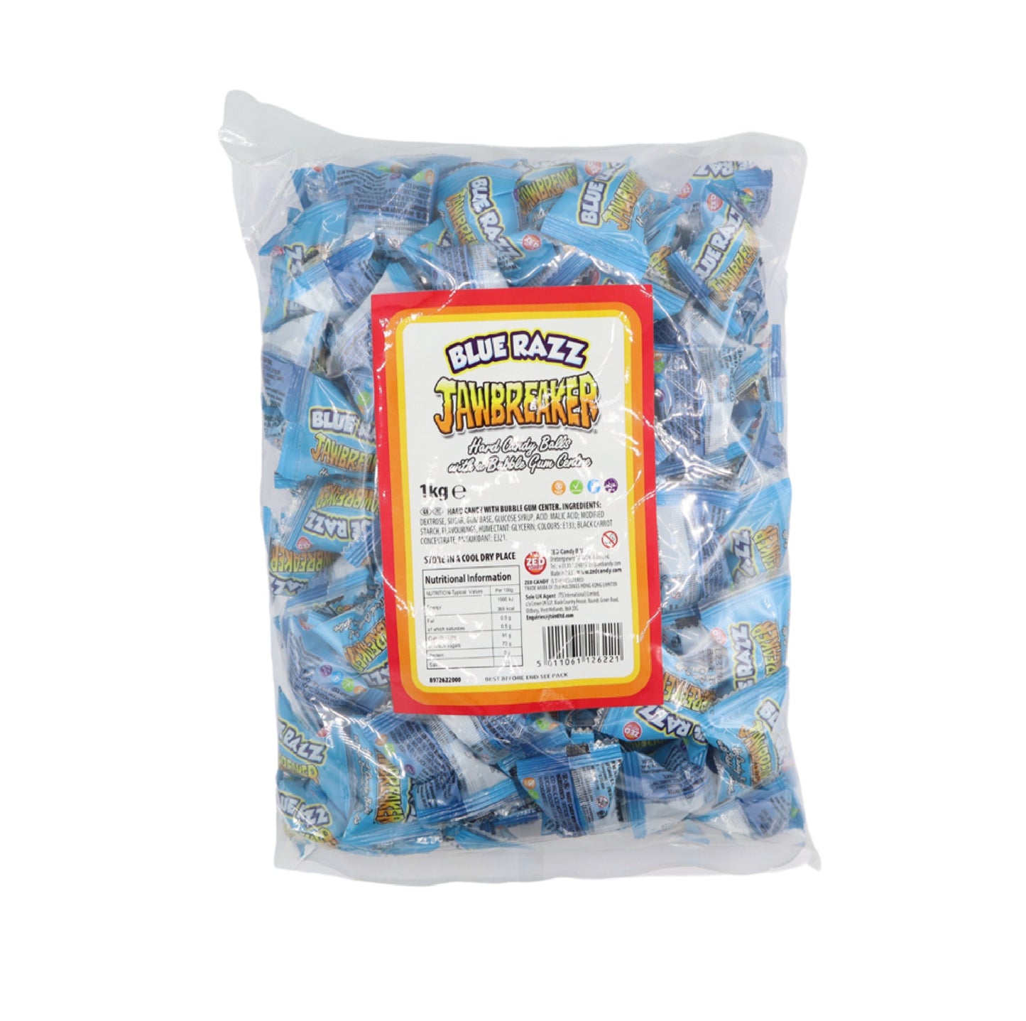 Zed Jawbreakers Blue Razz (Full Bag)