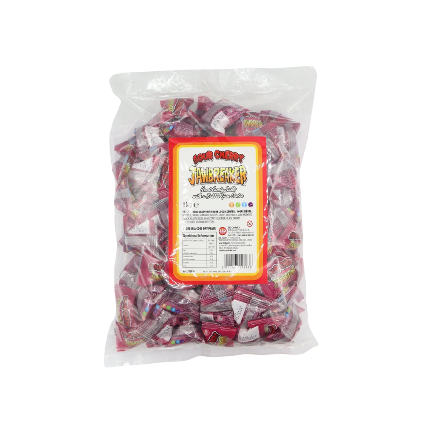 Zed Jawbreakers Sour Cherry (Full Bag)