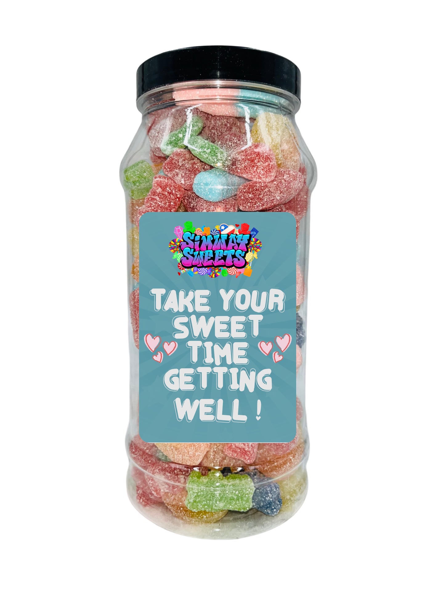 Simway Sweets 'Get Well Soon' Mix Sweet Gift Candy Jar - Pick Your Mix!