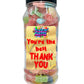 Simway Sweets 'You're The Best Thank You' Mix Sweet Gift Candy Jar - Choose Your Mix!