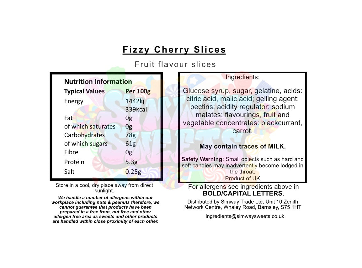 Fizzy Cherry Slices