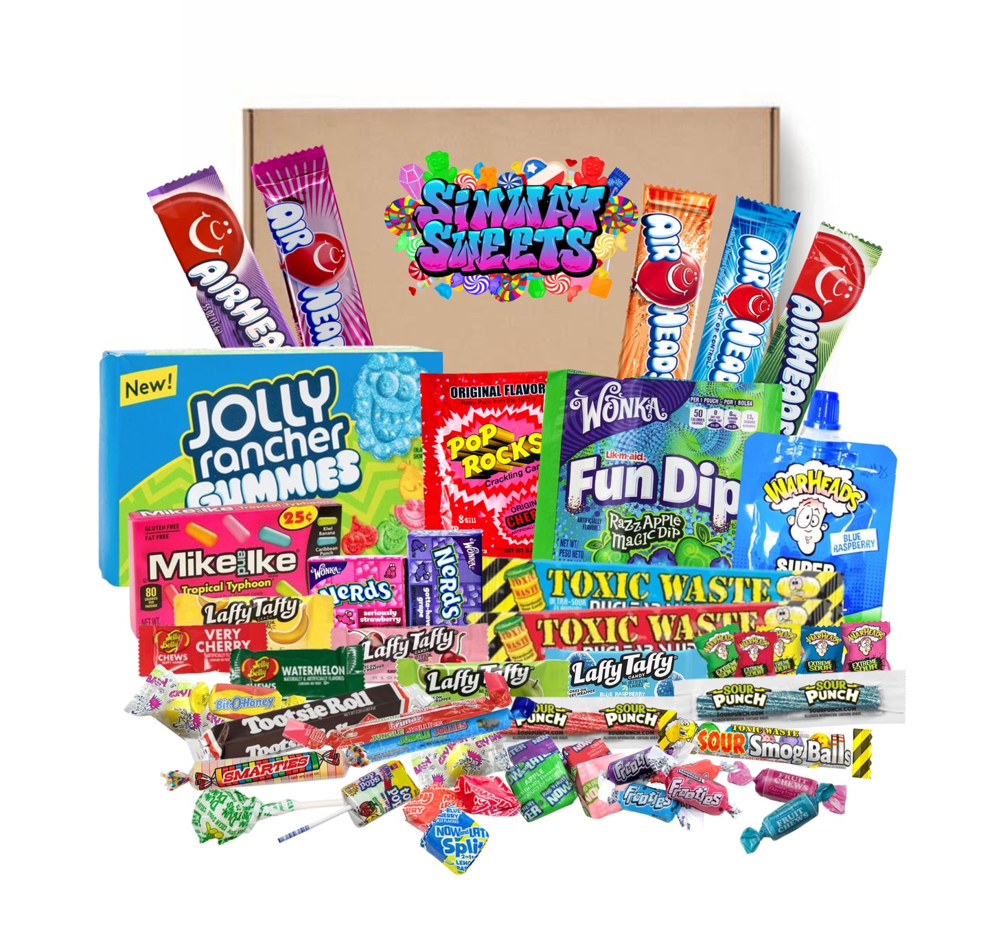 50 piece American Sweet Gift Box With Jolly Rancher Sour Gummies Theatre Box