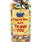 Simway Sweets 'You're The Best Thank You' Mix Sweet Gift Huge Mega 3KG Candy Jar - Choose Your Mix!