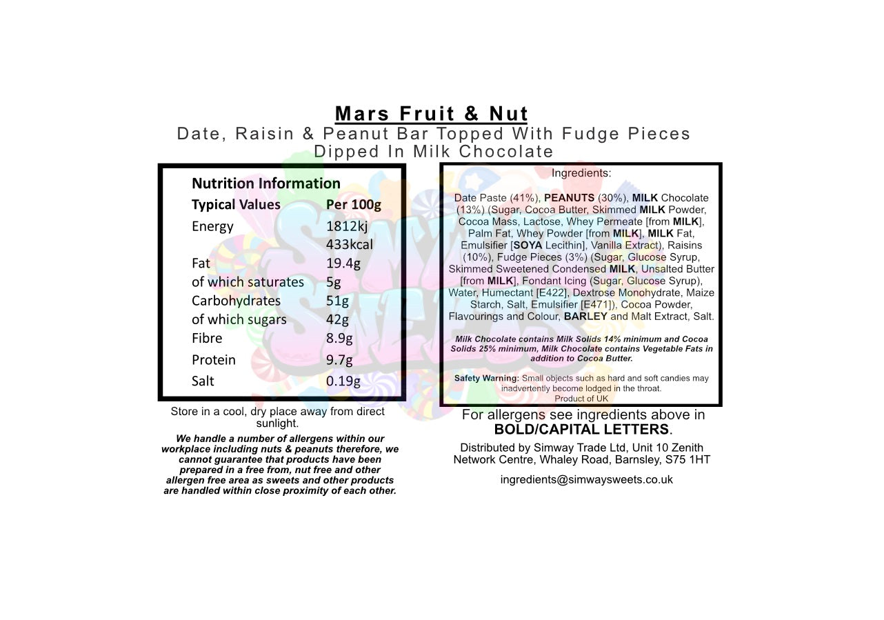 Mars Fruit & Nut Bars 4 x 32g