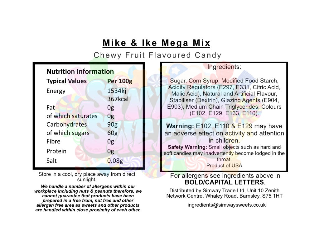 Mike & Ike Mega Mix 120g