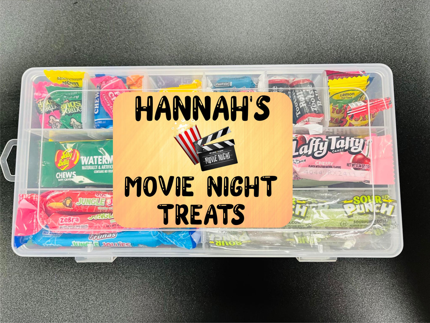 Prefilled Kids American Snack Pick N Mix Sweet Travel Movie Box Snackle Tray