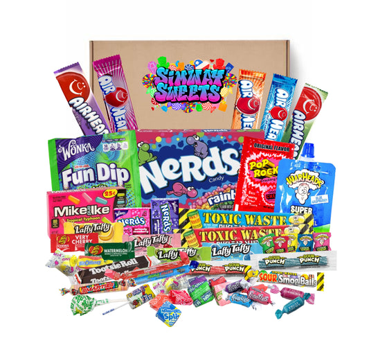 50 piece American Sweet Gift Box With Nerds Rainbow Theatre Box