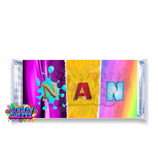 Novelty Wrapped Chocolate Bar - Nan