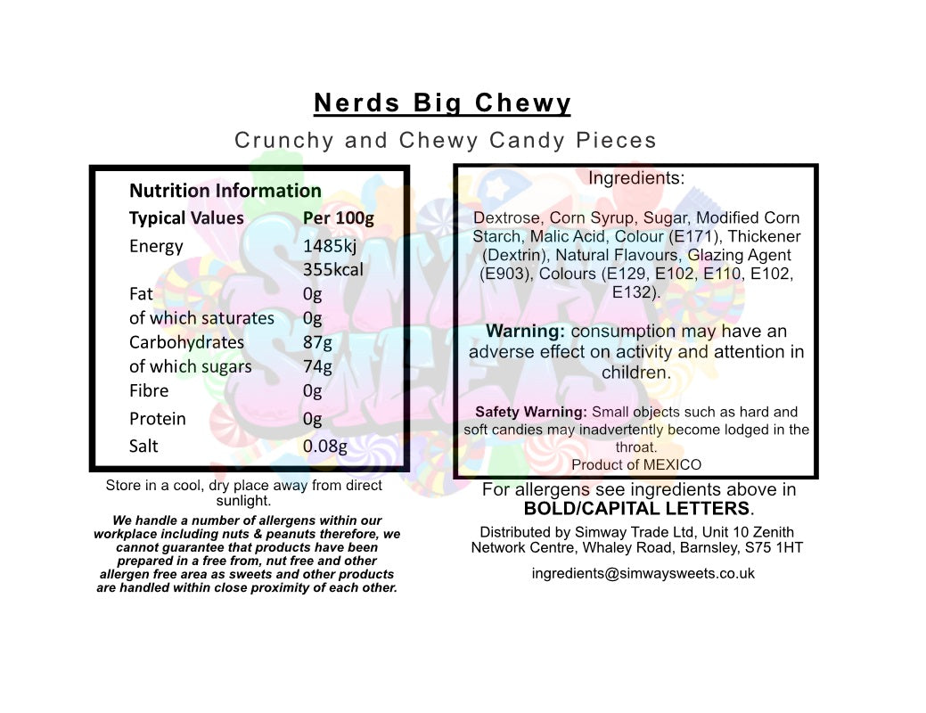 Nerds Big Chewy Theatre 120g