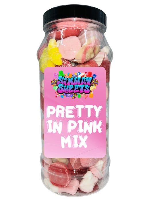 Pretty In Pink Mix Sweet Gift Jar