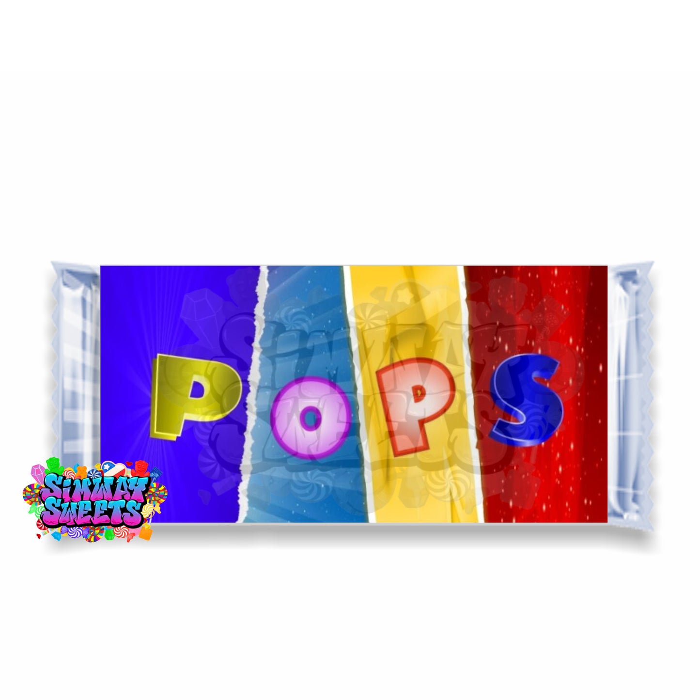 Novelty Wrapped Chocolate Bar - Pops