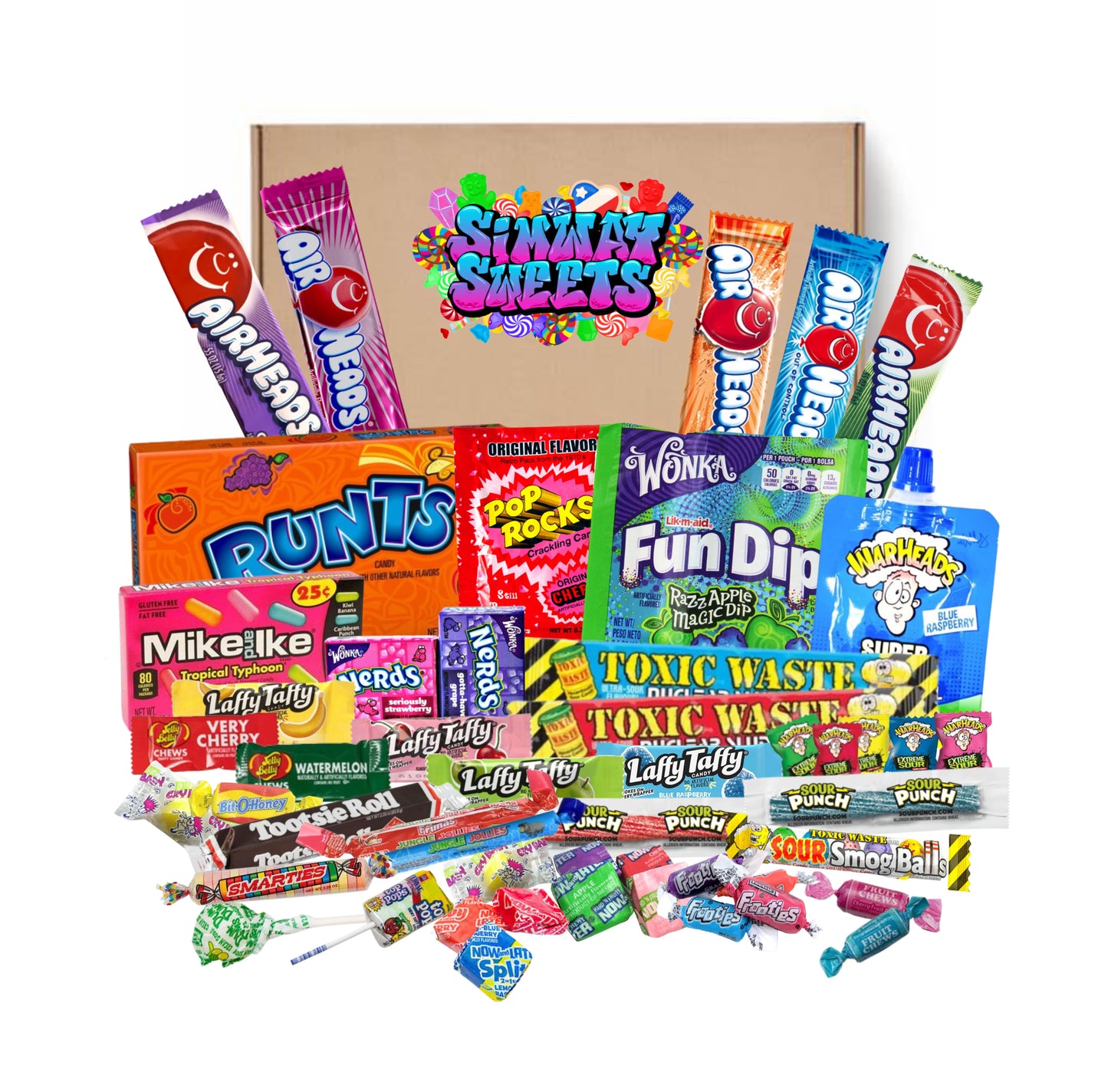 50 piece American Sweet Gift Box With Runts Theatre Box