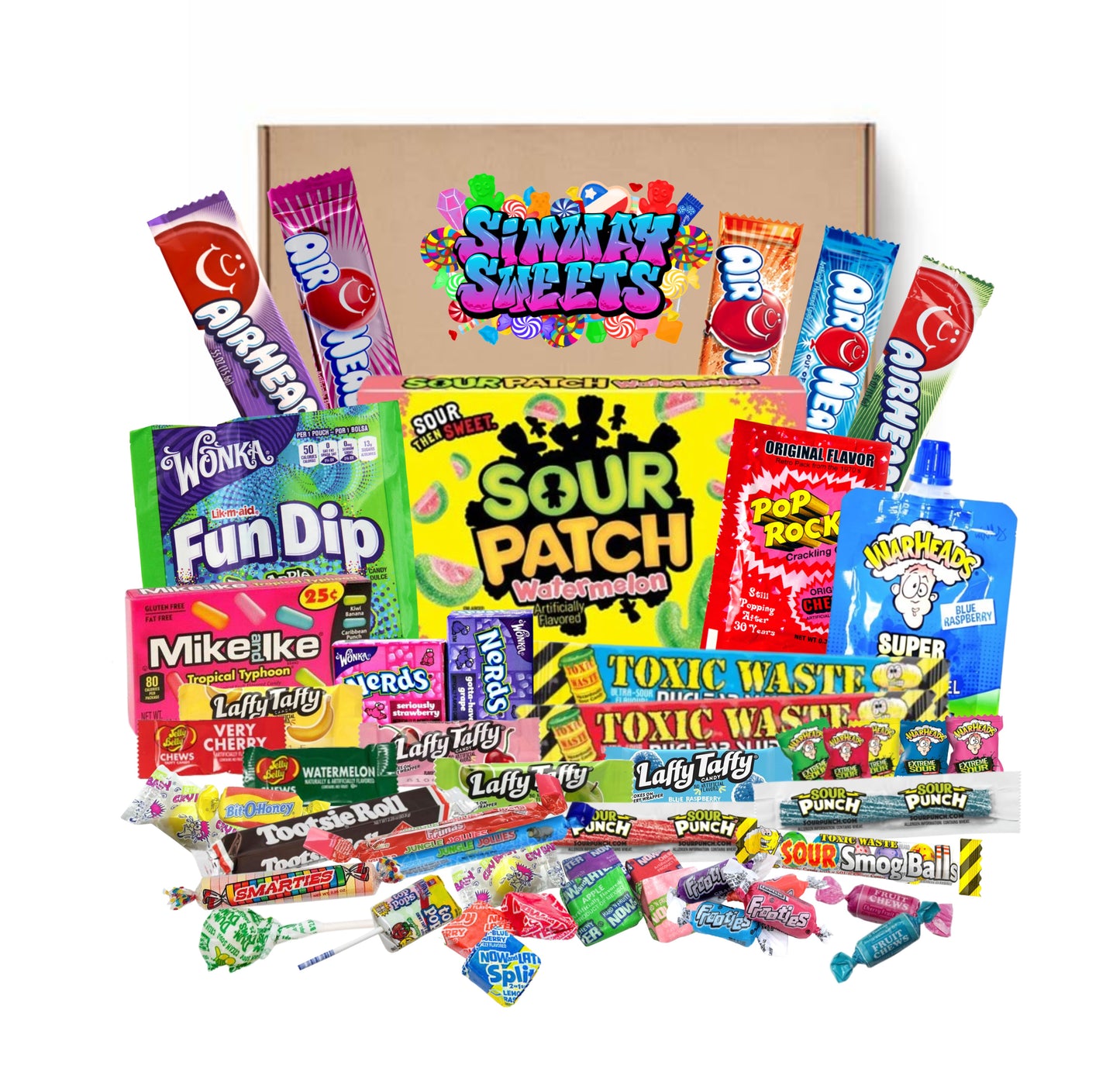 50 piece American Sweet Gift Box With Sour Patch Watermelon Theatre Box