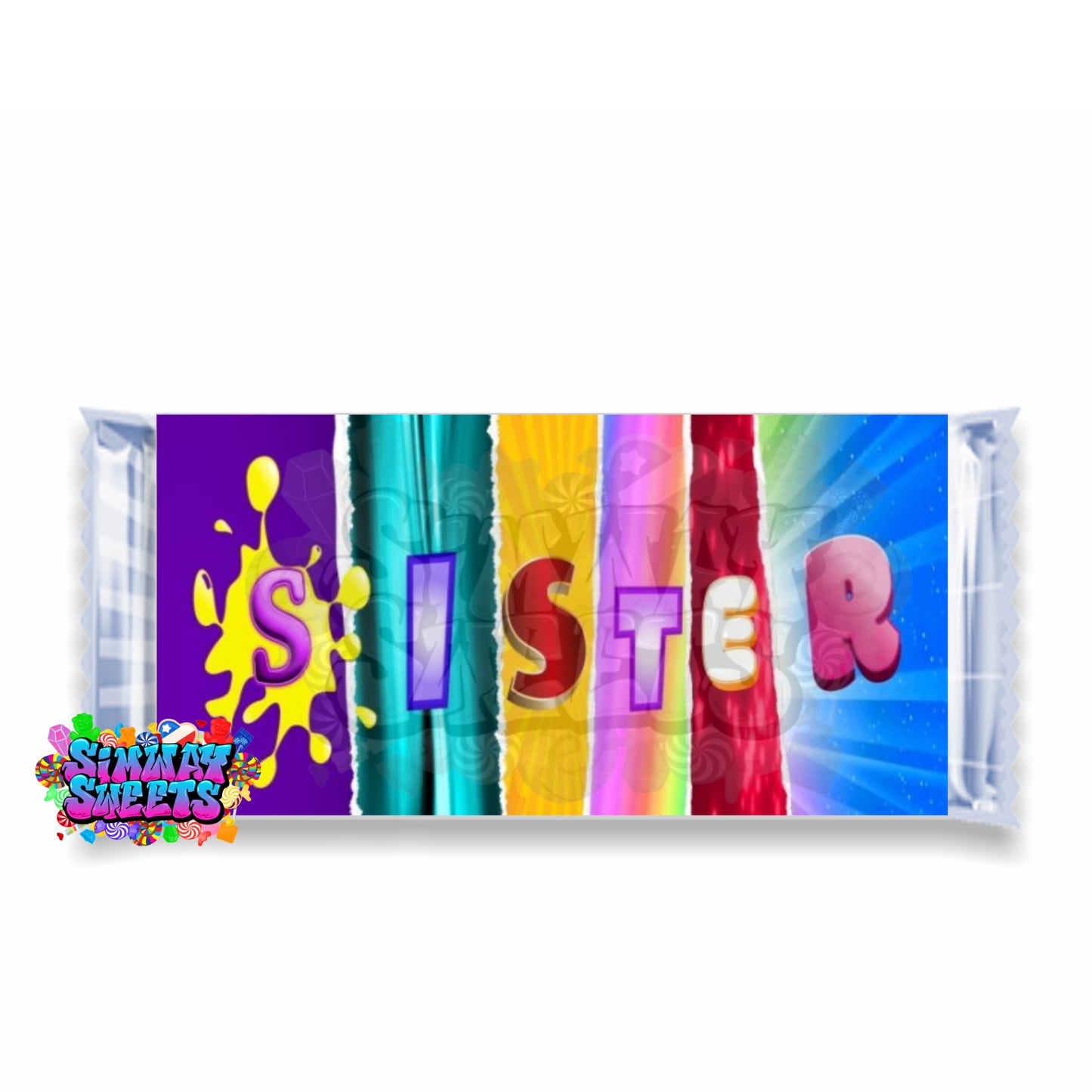 Novelty Wrapped Chocolate Bar - Sister