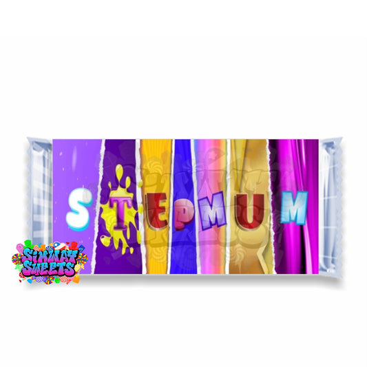 Novelty Wrapped Chocolate Bar - Stepmum