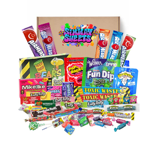 50 piece American Sweet Gift Box With Toxic Waste Bears Theatre Box