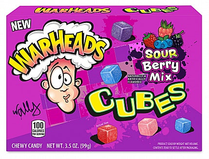 Warheads Sour Berry Chewy Cubes 99g