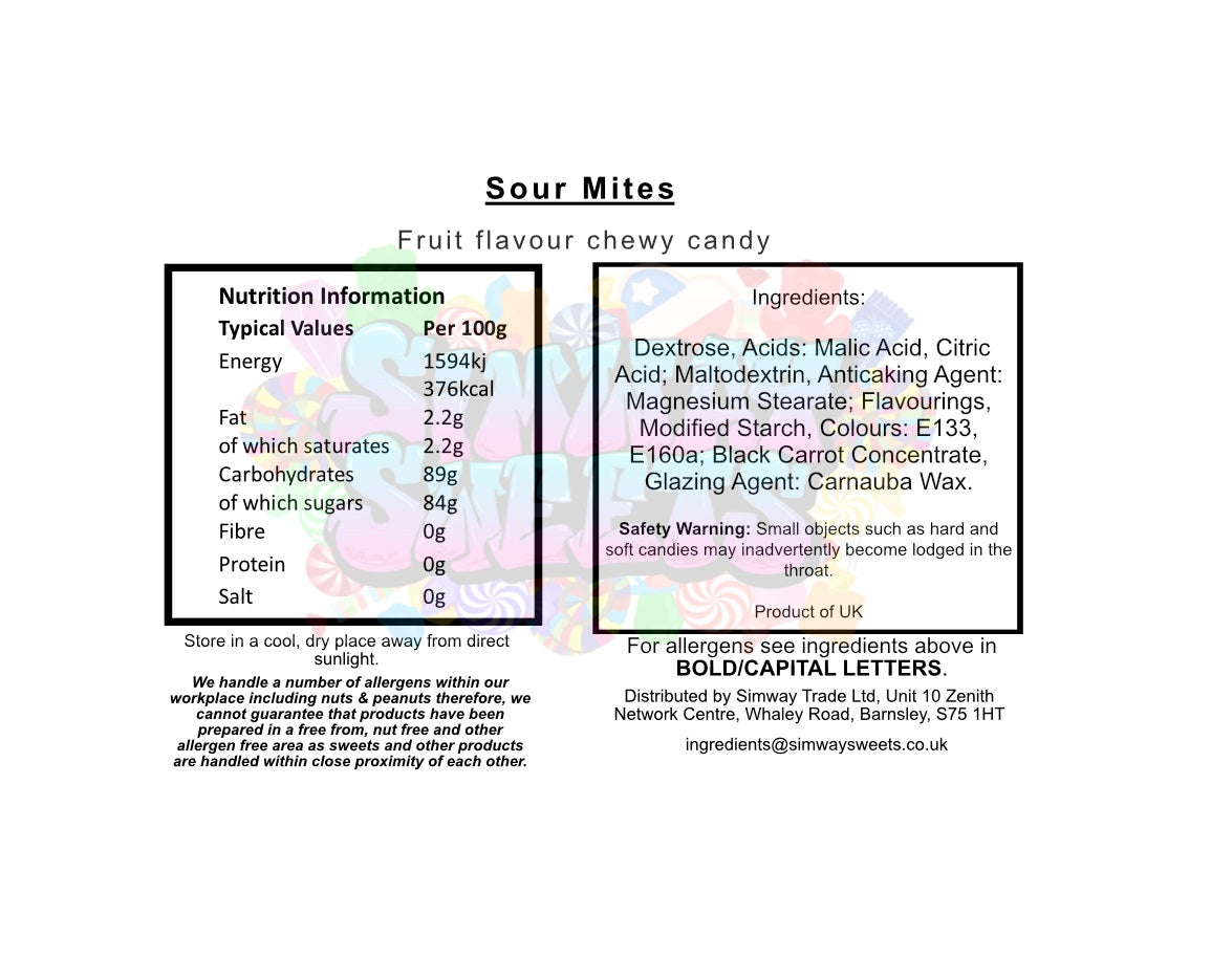 Zed Candy Sour Mites Theatre Box 140g