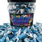 Simway Sweets Jar 680g - Tootsie Frooties Blue Raspberry Flavour - Individually Wrapped American Sweets - Approximately 180 Pieces