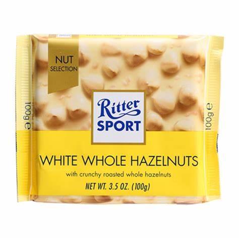 Ritter Sport White Chocolate Whole Hazelnut 100g