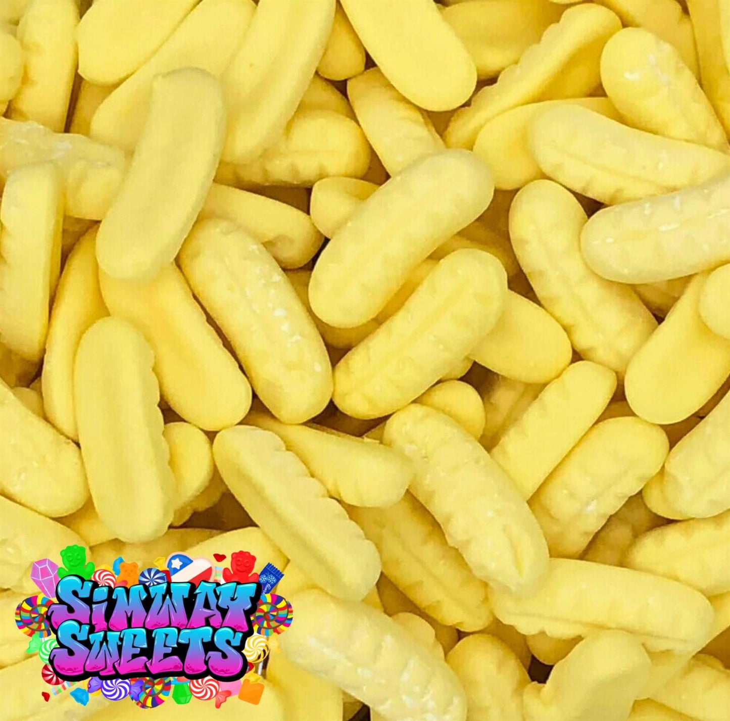 Mini Foam Bananas Pick N Mix