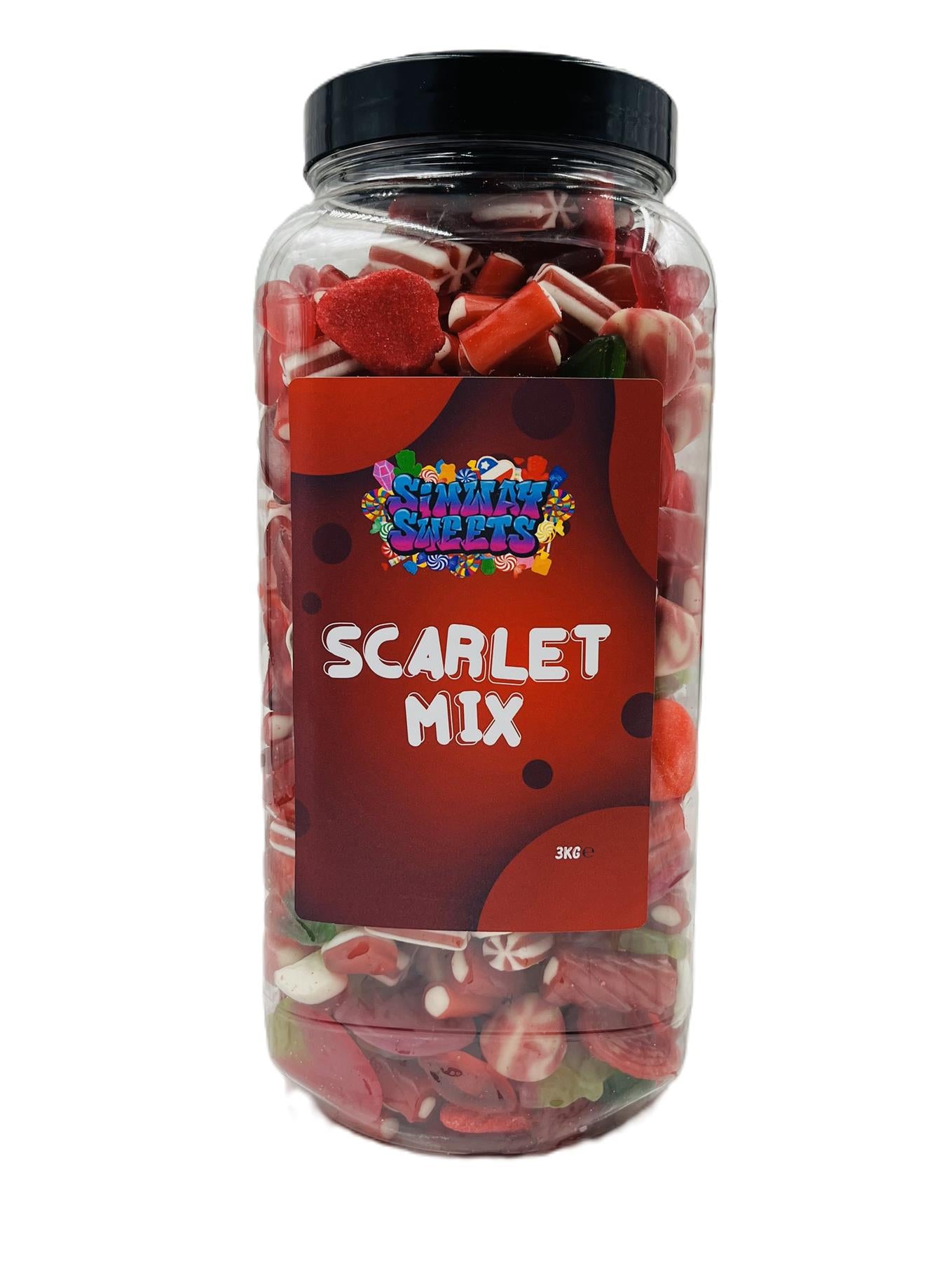 Simway Sweets Scarlett Mix Sweet Gift Huge Mega 3KG Candy Jar