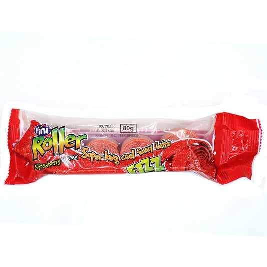 Fini Roller Fizz 4 Pack 80g - Strawberry Flavour