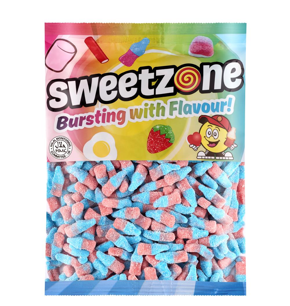 Fizzy Blue Bottles 1kg Bag