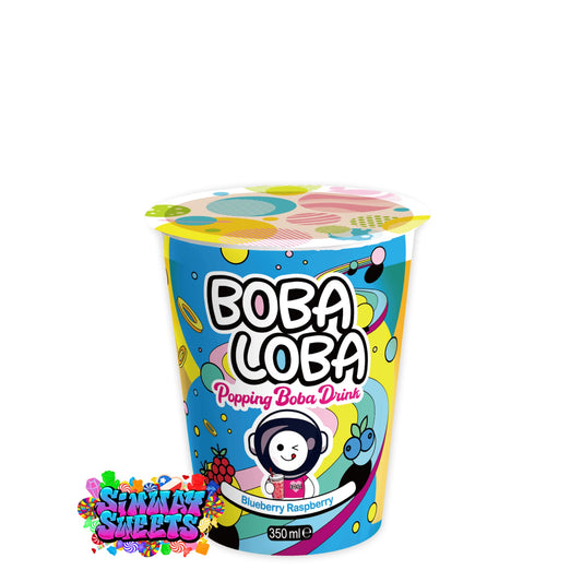 Boba Loba Blueberry Raspberry Drink Cup 350ml