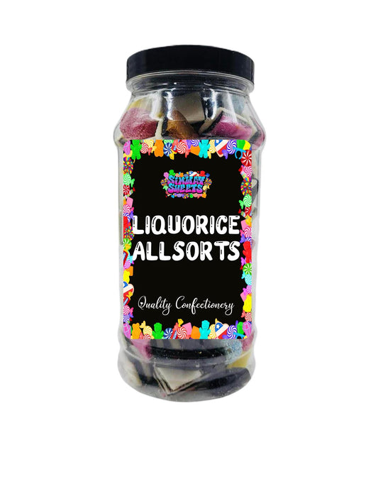 Liquorice Allsorts Sweets Gift Jar - 640g